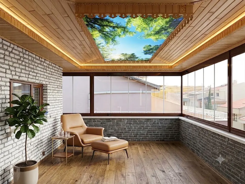 Bahçeşehir Villa Eşiksiz Sürme Veranda